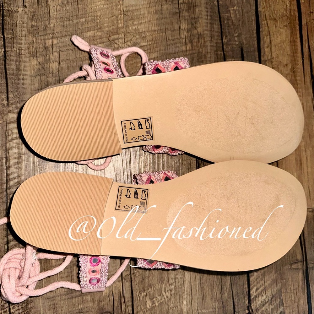 FREE PEOPLE Leather Sandals - Picture 11 of 12